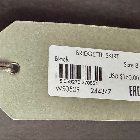 All Saints Bridgette Lace-Trim Satin Slip Skirt - Picture 6 of 6